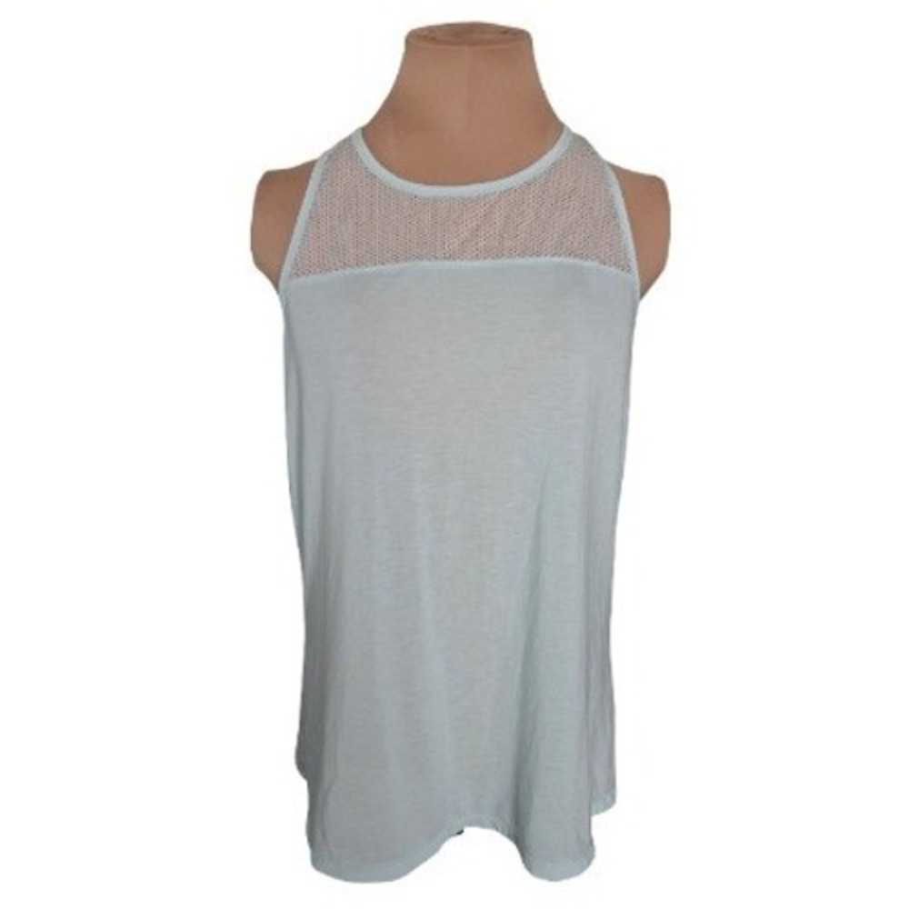 Athleta Womens Tank Top Bundle 2 Blue Mesh T-Back Racerback Yoga Gym Size M